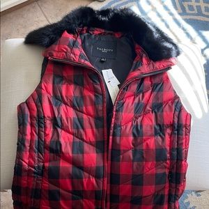 Talbots Buffalo check vest